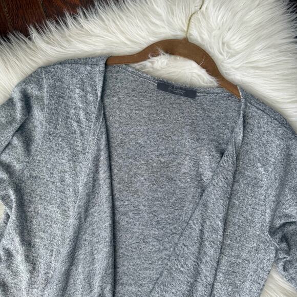 Heather Grey Open Sweater Super soft - Picture 6 of 8